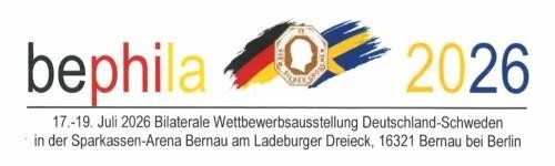 Bephila 2026: 17-19 July 2026 Bilateral competition exhibition Germany-Sweden