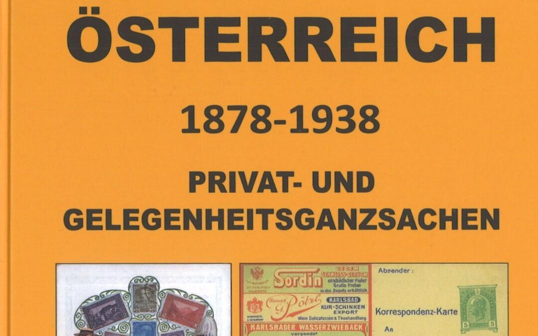 NEW RELEASE: Rüdiger Soecknick: Austria 1878-1938. Catalogue of Private and Occasional Postal Stationery