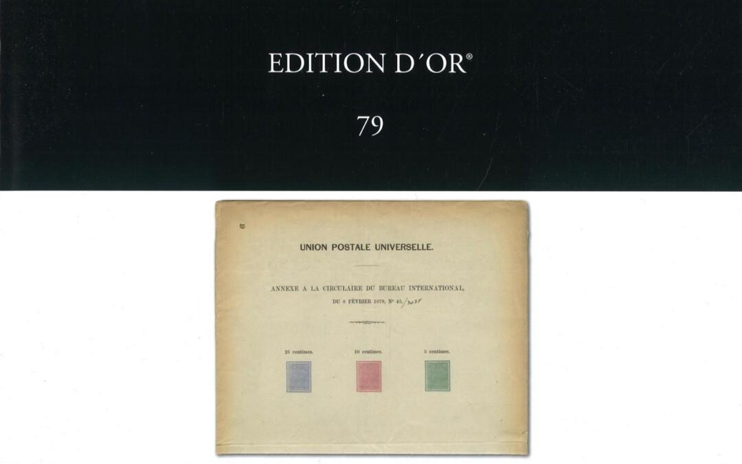 NEWLY PUBLISHED Edition d’Or Volume 79: Universal Postal Union (“UPU”) and its influence on global postal services. The JP Gough Collection (2025)