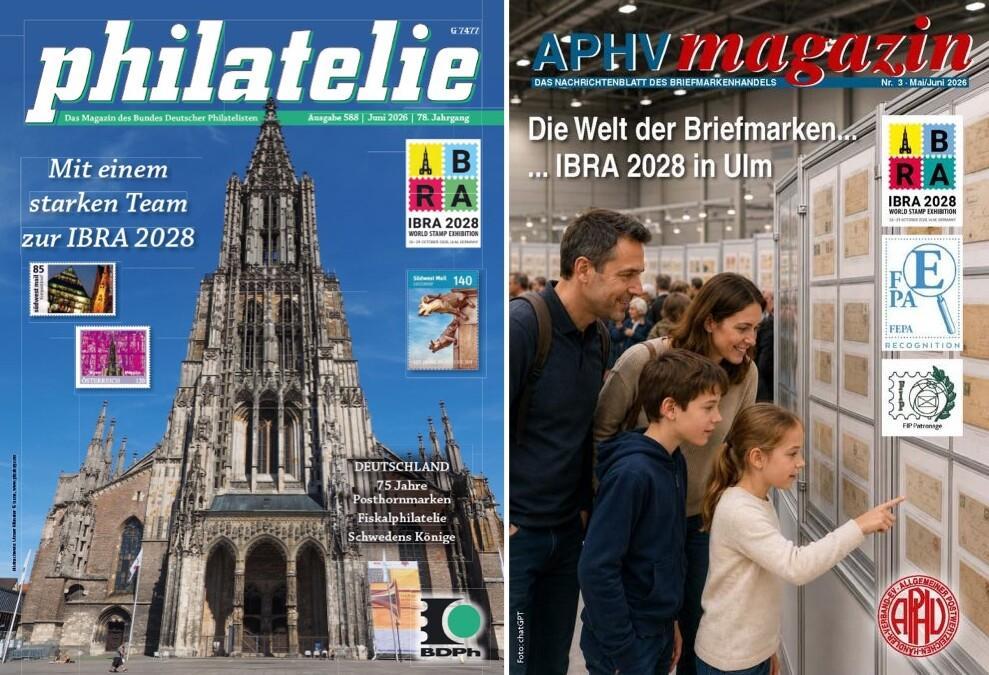 New issues of ‘philatelie’ and ‘APHV magazin’ focus on IBRA 2028
