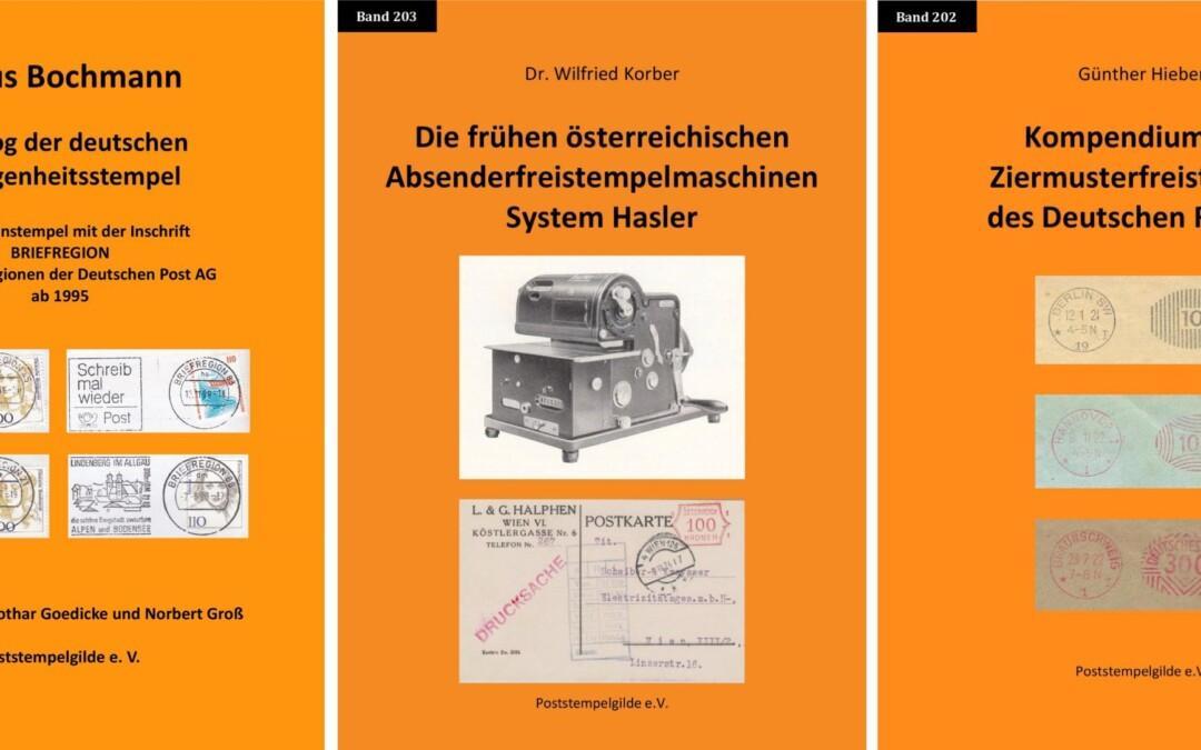 Three new books from Poststempelgilde e.V.