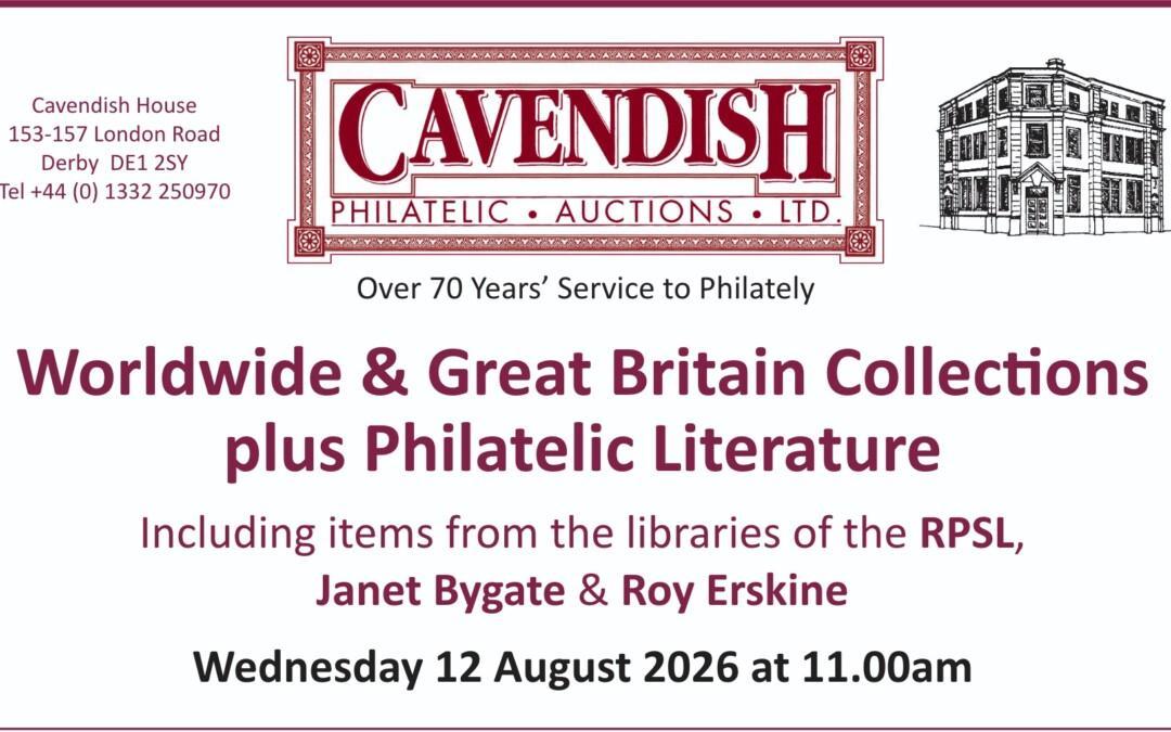 Cavendish’s Philatelic Literature Auction