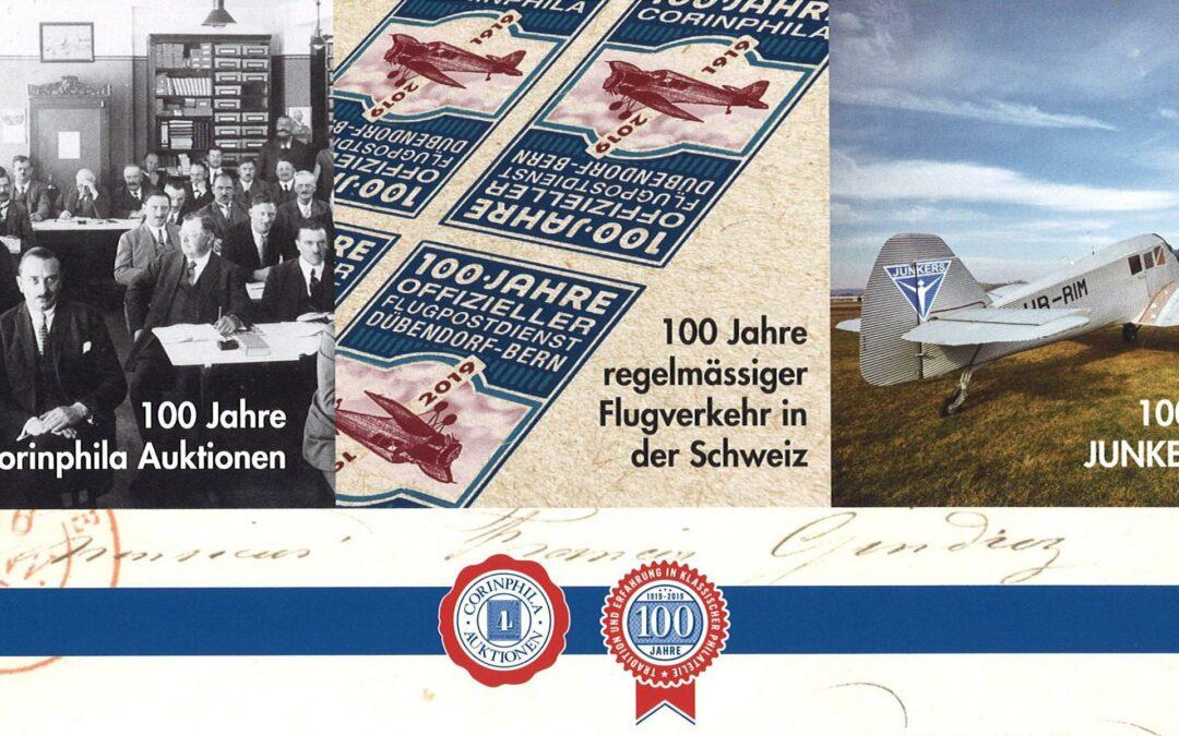 100 Jahre Corinphila: Eine exzellente Jubiläumsfeier im Flieger Flab Museum, Flugplatz Dübendorf am 1. November 2019