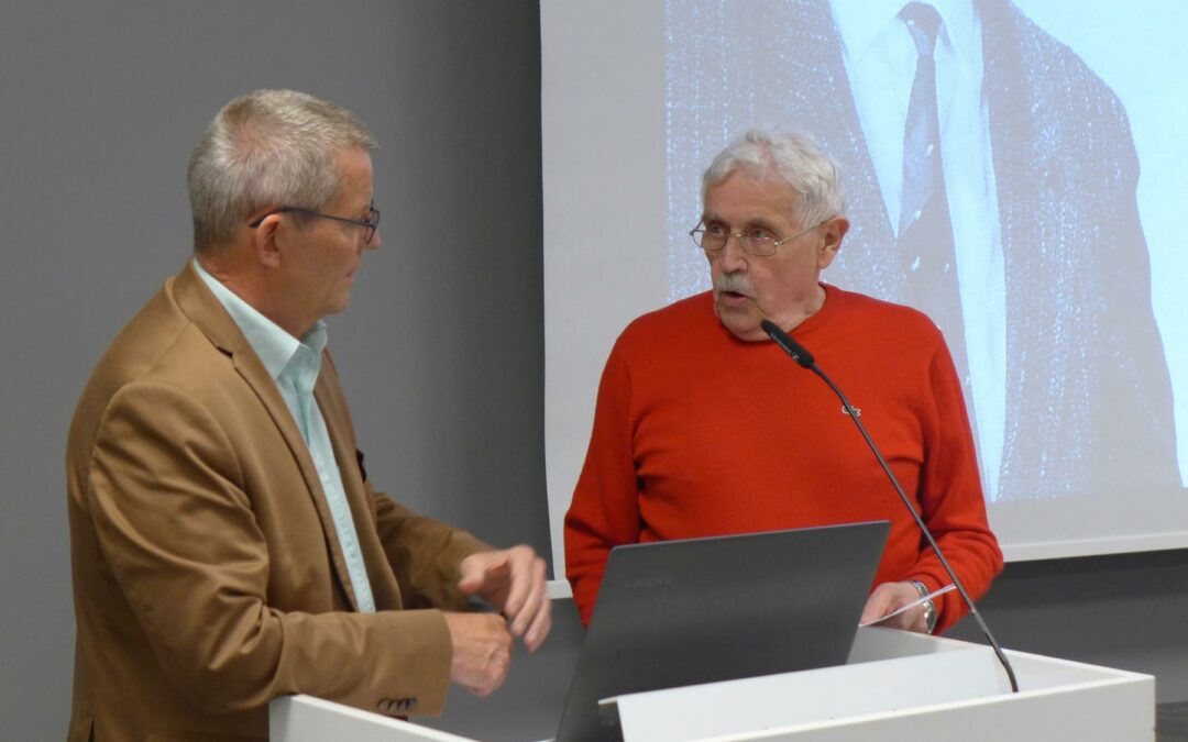 Dieter Michelson presented Hans-Joachim Büll’s new book “Napoleons Waterloo – Herrschaft der 100 Tage” at IBB Ulm