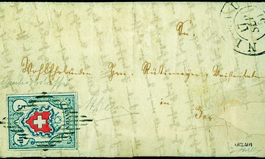 45 Briefmarken für über 1 Million Schweizer Franken versteigert  Briefmarken der Sammlung ERIVAN erzielten bei der Corinphila-Auktionsserie Höchstpreise